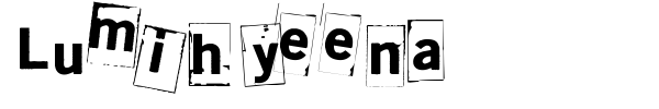 Lumihyeena font preview